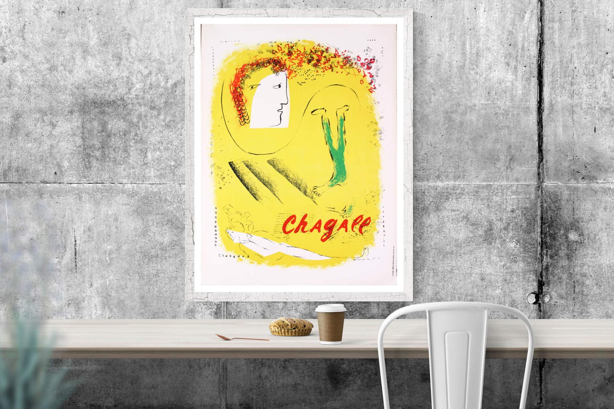 Amazon.co.jp: MARC CHAGALL The Yellow Background 29.5